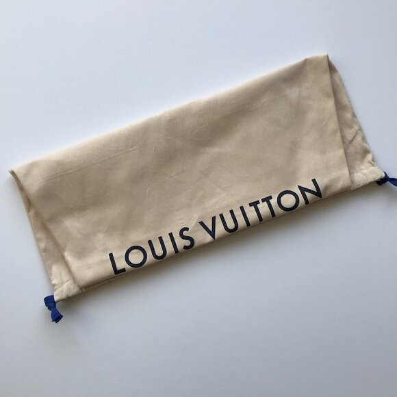 LOUIS VUITTON dust bag, L/XL cotton drawstring, 22” x 34”, 11" sq bottom - Picture 6 of 16